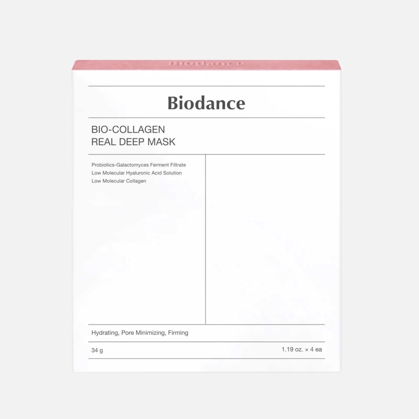 Biodance – Bio Collagen Real Deep Mask 4pcs